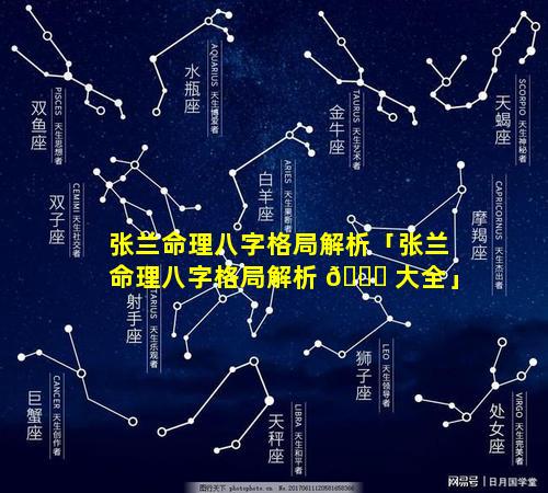 张兰命理八字格局解析「张兰命理八字格局解析 🐘 大全」